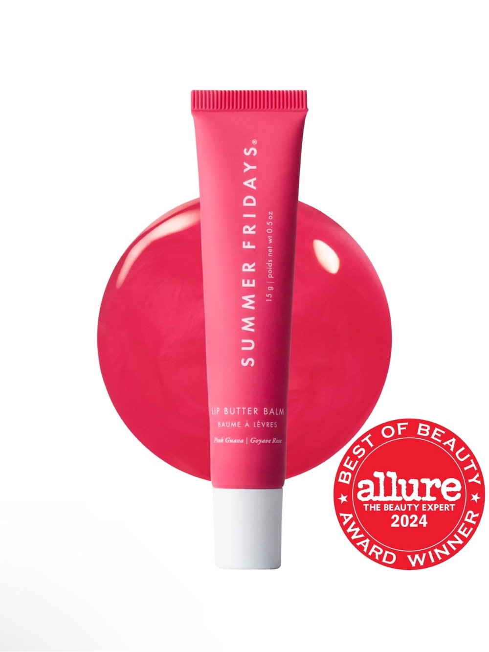 Summer Friday Lip Butter Balm, Pink Guava